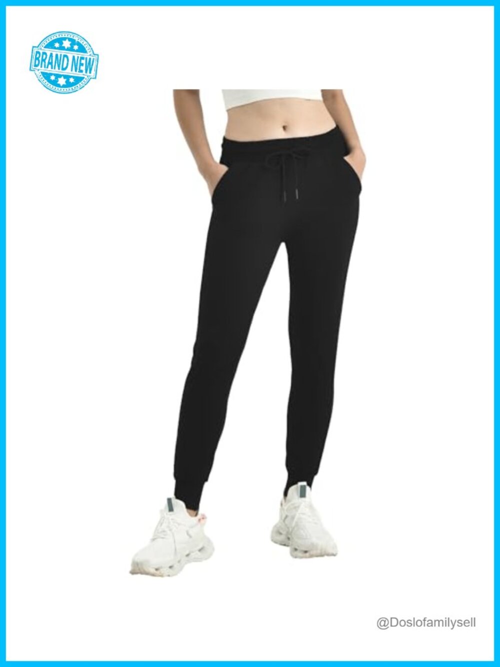 Women's Yoga Lounge Joggers with Pockets Drawstring Sweatpants